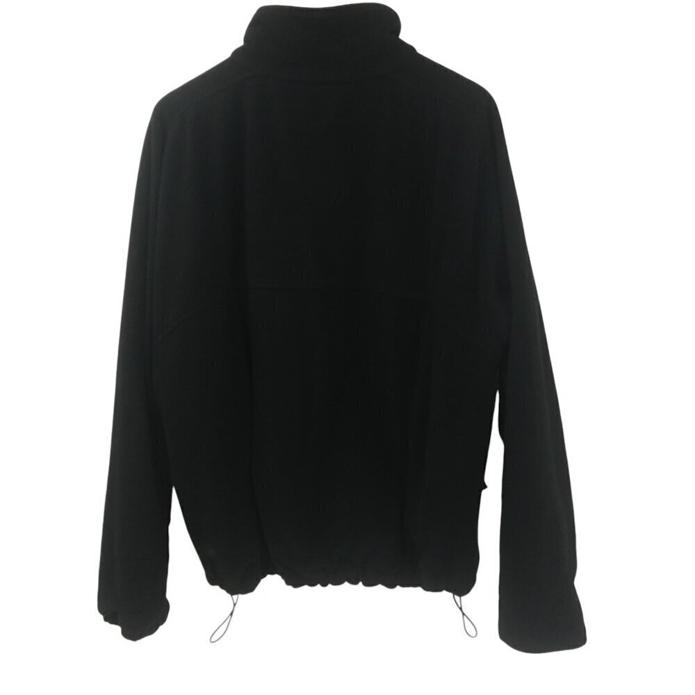 Pearl Izumi Full Zip Black Mock Neck Fleece Jacket Size L Mens Pockets Cycling - Picture 8 of 12